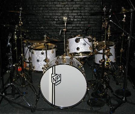 Neil Peart's BR2008 kit: Photo by Michael D.F. Lowe