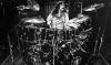 Neil Peart playing his black Slingerland kit