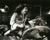 Neil Peart playing his black Slingerland kit