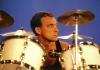 Neil Peart during the "Time Stand Still" video shoot