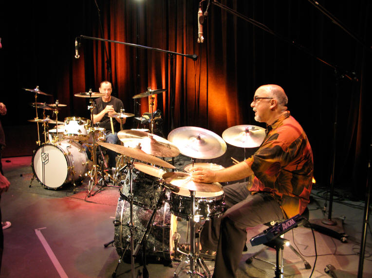 Neil Peart and his teacher Peter Erskine