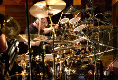 Neil jamming on the 30th anniversary kit