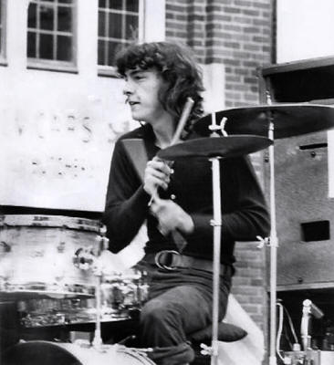 Neil Peart with J.R. Flood, 1970