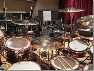 Photo of Neil Peart's drums from NeilPeart.net Photo of Neil Peart's drums from NeilPeart.net
