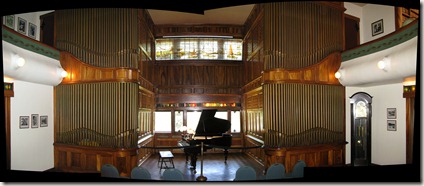 Panorama of Music Room - Rosario mansion