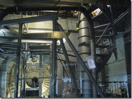 Spiral staircase inside the Hercules