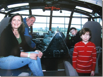 Sitting behind the controls of the Hercules