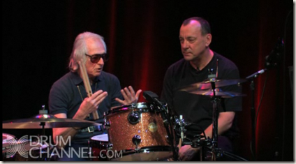 Freddie Gruber and Neil Peart Freddie Gruber and Neil Peart