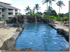The pool at "The Cliffs" in Princeville