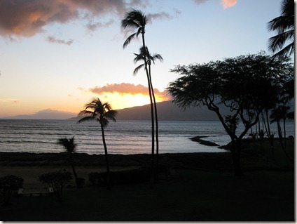 Sunset on Maui from Kihei 