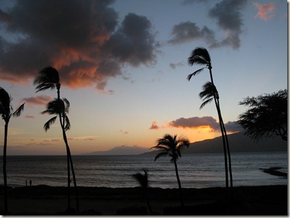 Sunset on Maui from Kihei 