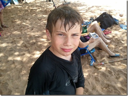 Cameron at Ulua Beach Park