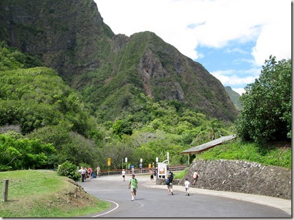 Walking to the Iao Valley