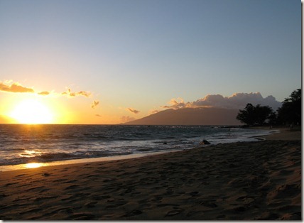 Sunset at Ulua Beach