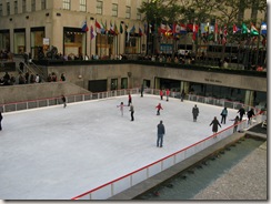 Skaters in Rockefeller Center