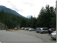 At the bathroom in the North Cascades