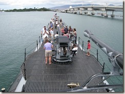 U.S.S. Bowfin - looking aft from the conning tower