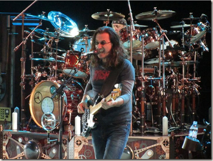 Neil Peart and Geddy Lee at Red Rocks #1 by Paul Secord