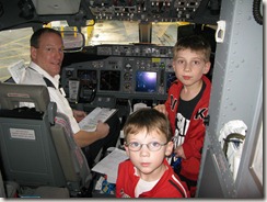 Our pilot, Drew, and Cameron