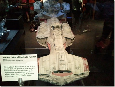 Princess Leia's Blockade Runner model