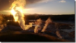 Above Porcelain Basin at Norris Geyser Basin