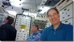 Hanging out in the Space Shuttle trainer