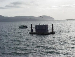 Outhouse on the ocean